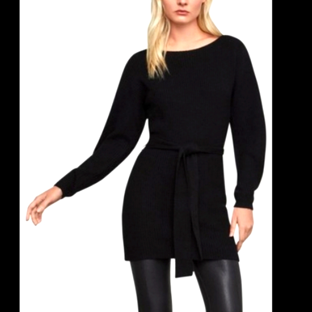 BCBG Maxazria Black Sweater Dress Size M
